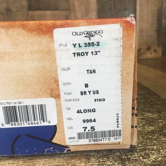 Old Gringo YL355-2 Troy 13” Cowboy Western Boots Womens 7.5 B - Picture 9 of 12